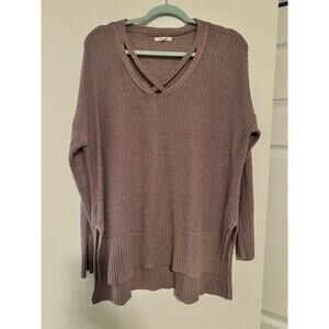 Maurices Pink Sweater (Size Lg)